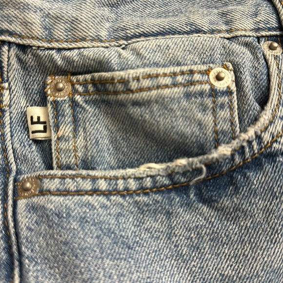 Lovers and Friends Devon High Rise 90s Cut Off Jean Shorts - Picture 10 of 12